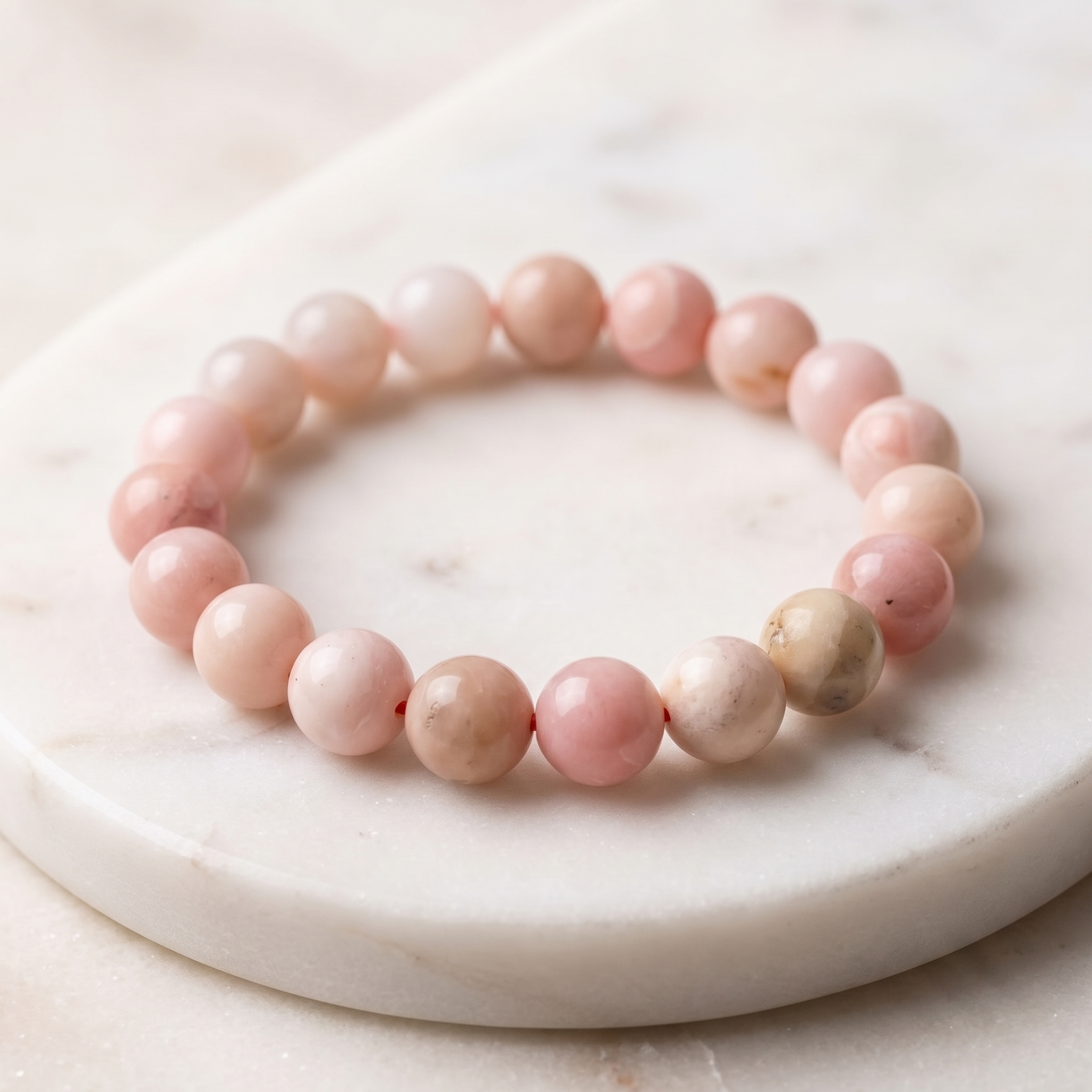 Pink Opal 8mm Gemstone Bracelet