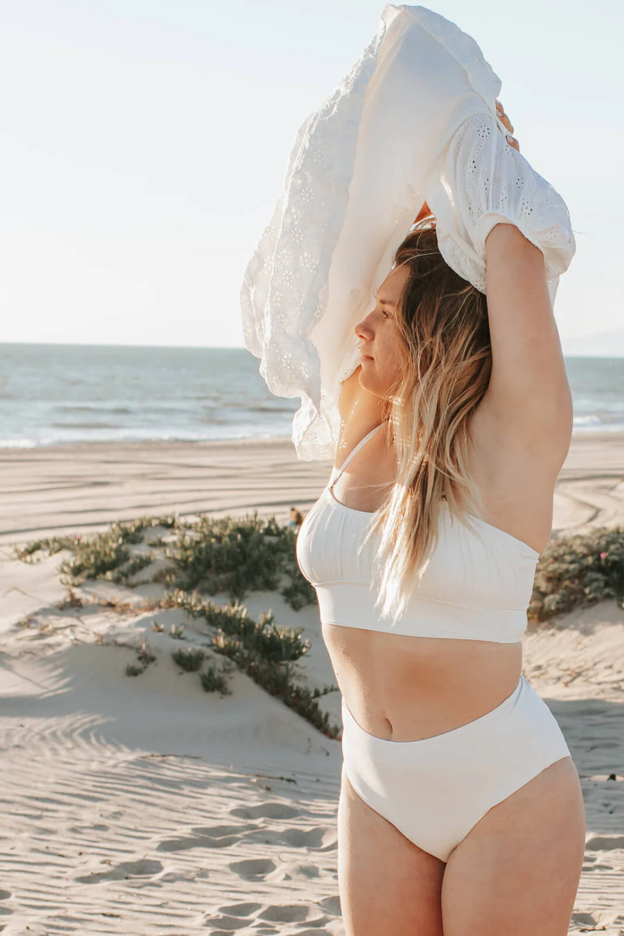 Bella -Cream Two Piece Swimsuit for Women